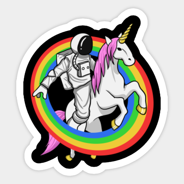 astronaut riding a unicorn